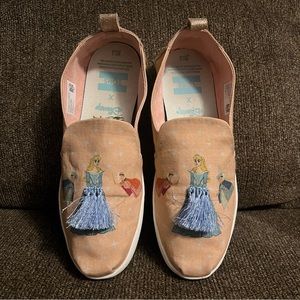 7.5 Sleeping Beauty Disney Princess Aurora TOMS Slip on Shoes